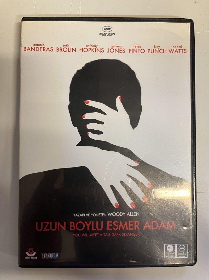 YOU WILL MEET A TALL DARK STRANGER - UZUN BOYLU ESMER ADAM - WOODY ALLEN - ANTONIO BANDERAS - DVD 2.EL