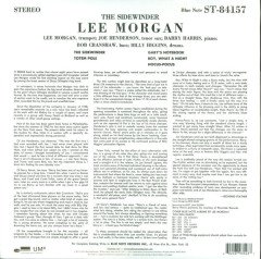 LEE MORGAN - THE SIDEWINDER (1964) - LP BLUE NOTE 2014 EDITION SIFIR PLAK