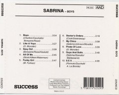 SABRINA - BOYS (1988) - CD 1993 EDITION SIFIR