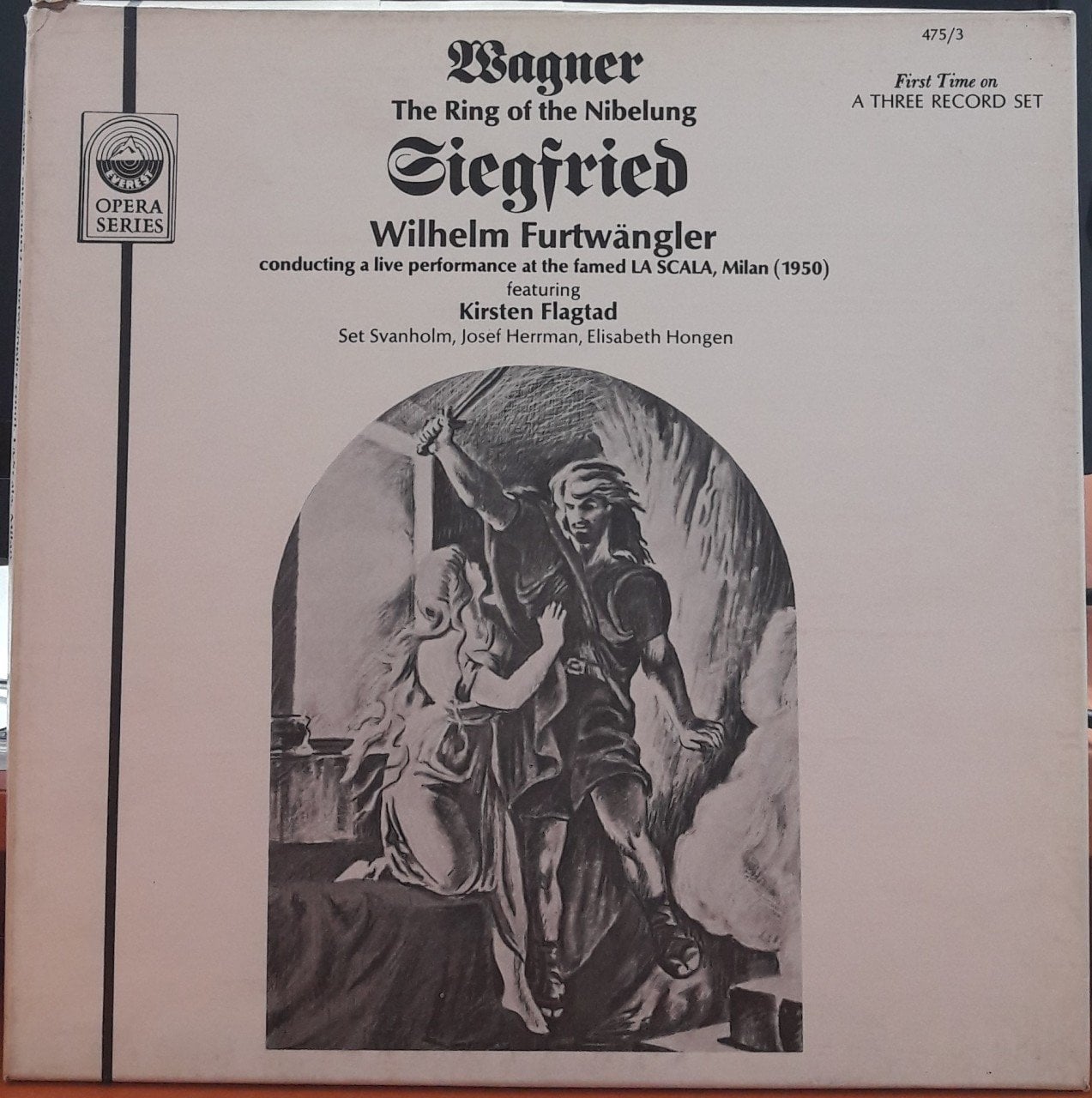 WAGNER: SIEGFRIED, FLAGTAD, LA SCALA, WILHELM FURTWÄNGLER - 3PLAK 2.EL BOXSET