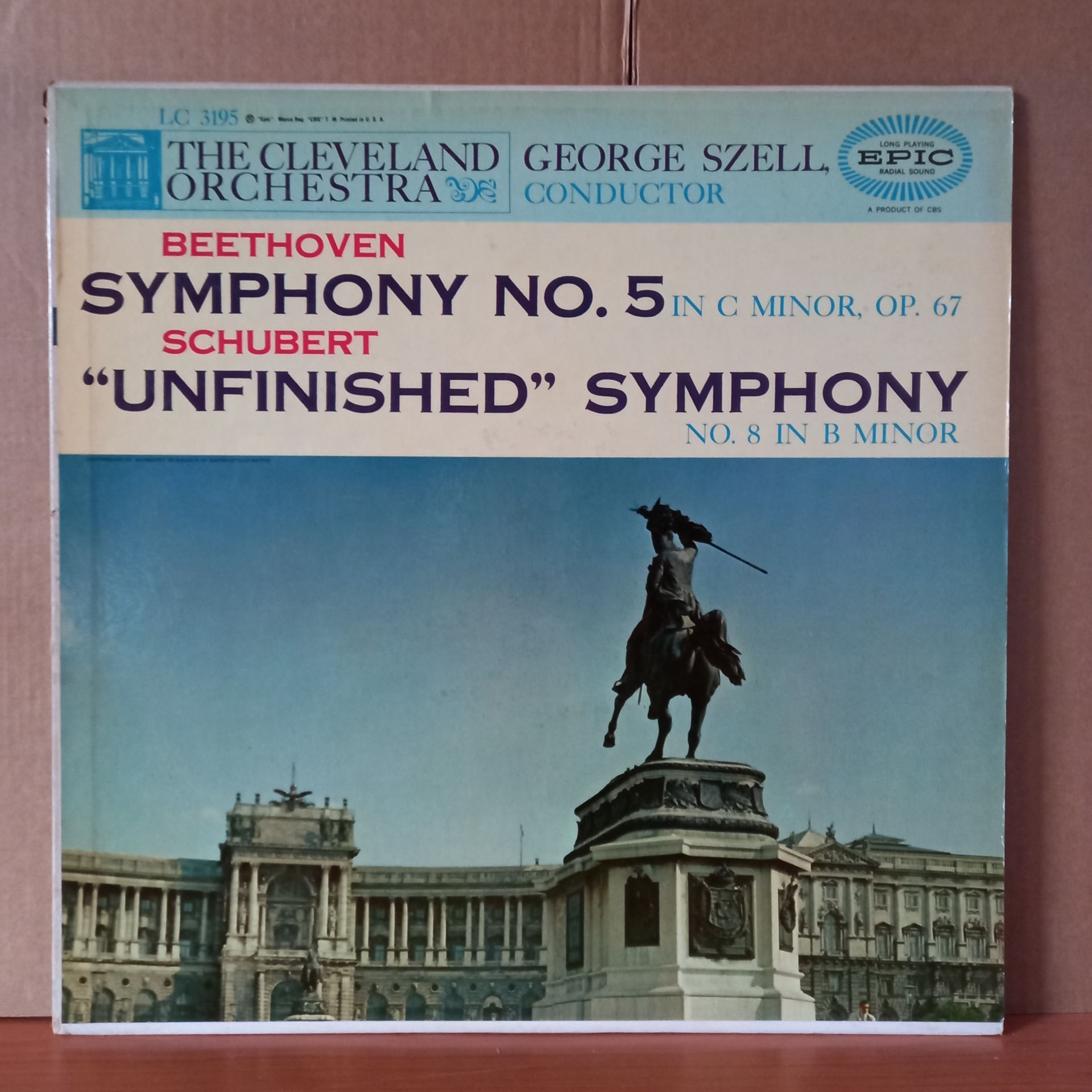 BEETHOVEN: SYMPHONY NO. 5, SCHUBERT: ''UNFINISHED'' SYMPHONY / THE CLEVELAND ORCHESTRA, GEORGE SZELL (1956) - LP 2.EL PLAK