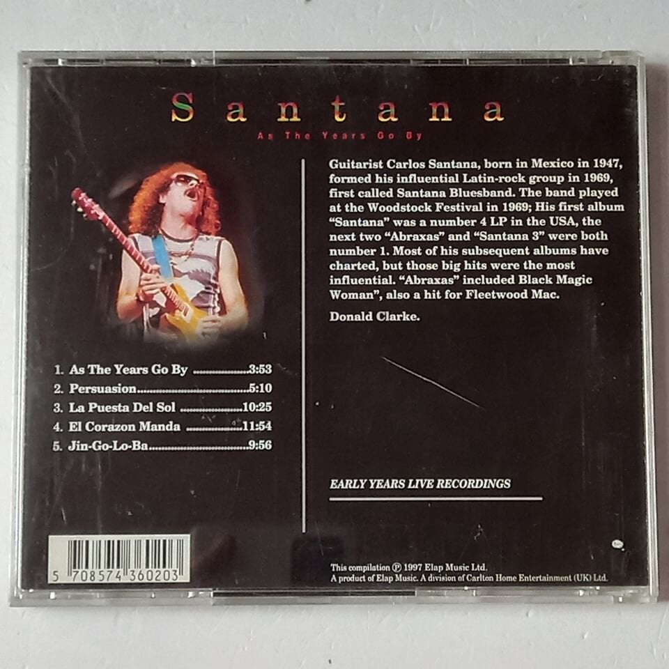 SANTANA – AS THE YEARS GO BY (1997) - CD 2.EL
