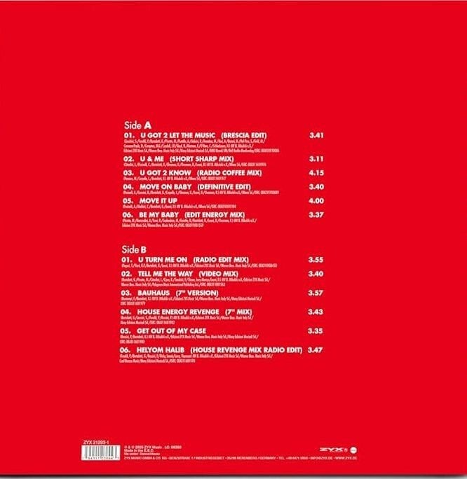 CAPPELLA - BEST OF (2025) - LP LIMITED COLURED EDITION EURO DANCE EURO HOUSE SIFIR PLAK