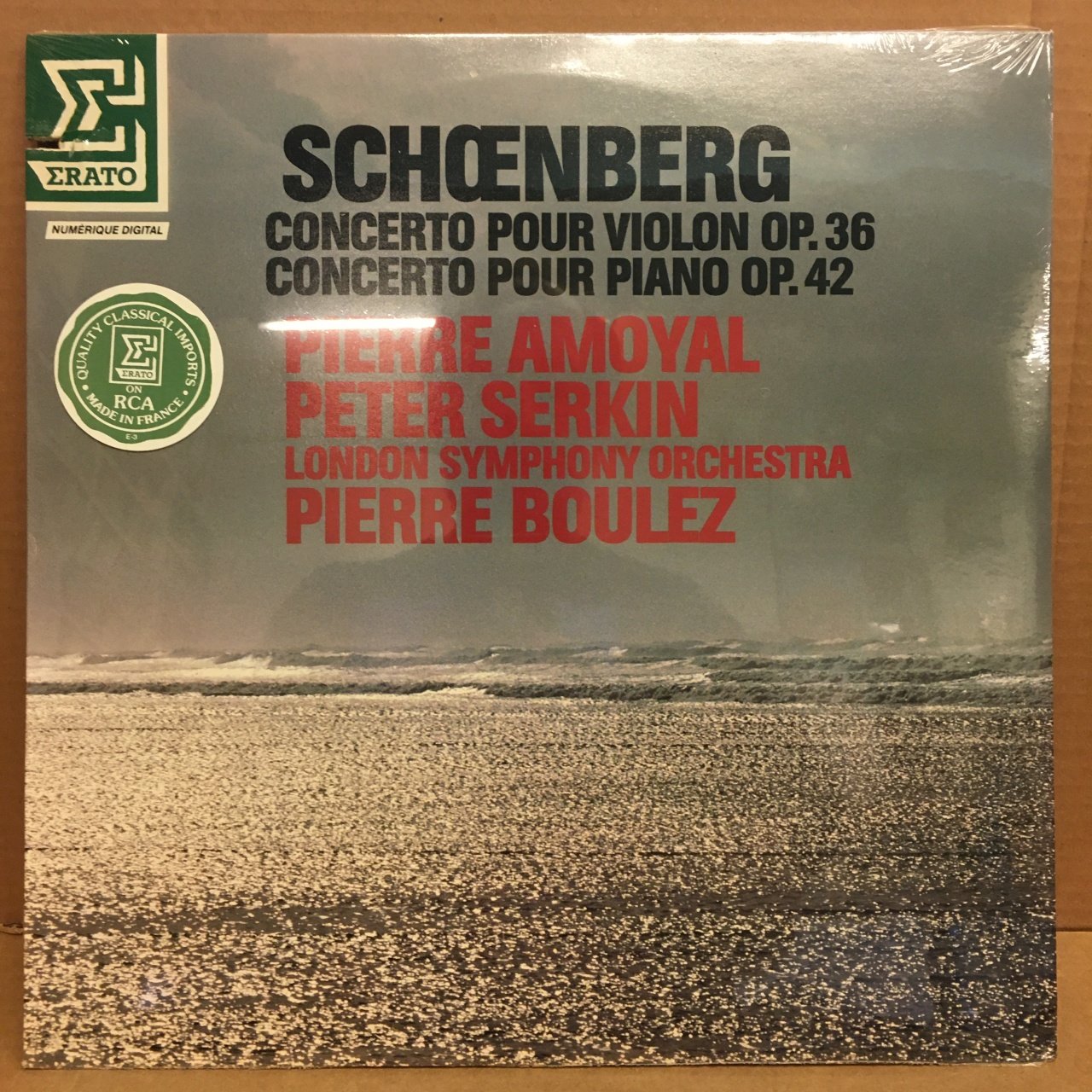 SCHOENBERG CONCERTO FOR VIOLIN & ORC PIERRE BOULEZ SIFIR PLAK