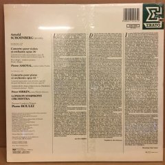 SCHOENBERG CONCERTO FOR VIOLIN & ORC PIERRE BOULEZ SIFIR PLAK