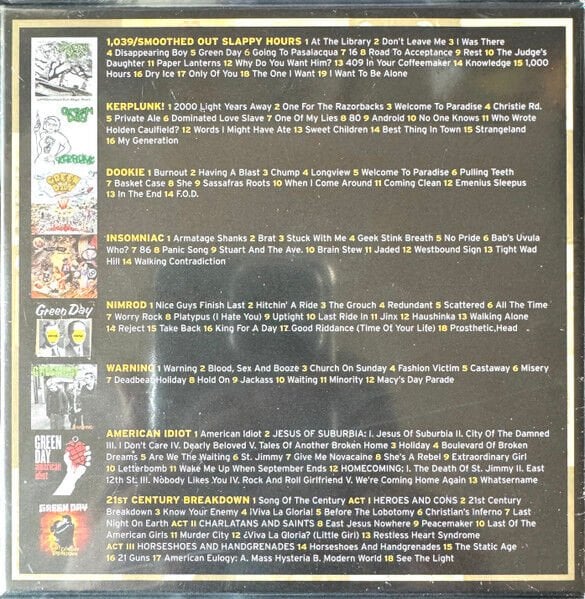 GREEN DAY – THE STUDIO ALBUMS 1990 - 2009 (2012) - 8CD LIMITED EDITION BOX SET CASE AMBALAJINDA SIFIR