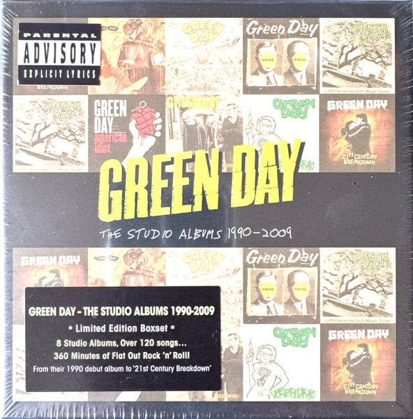 GREEN DAY – THE STUDIO ALBUMS 1990 - 2009 (2012) - 8CD LIMITED EDITION BOX SET CASE AMBALAJINDA SIFIR