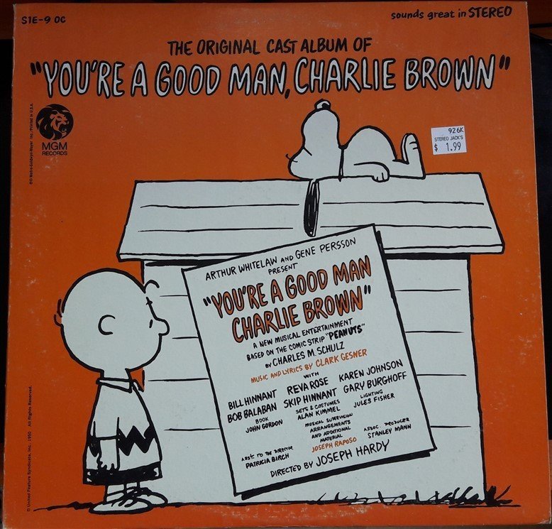 YOU'RE A GOOD MAN CHARLIE BROWN - ORIGINAL CAST ALBUM - 2.EL PLAK