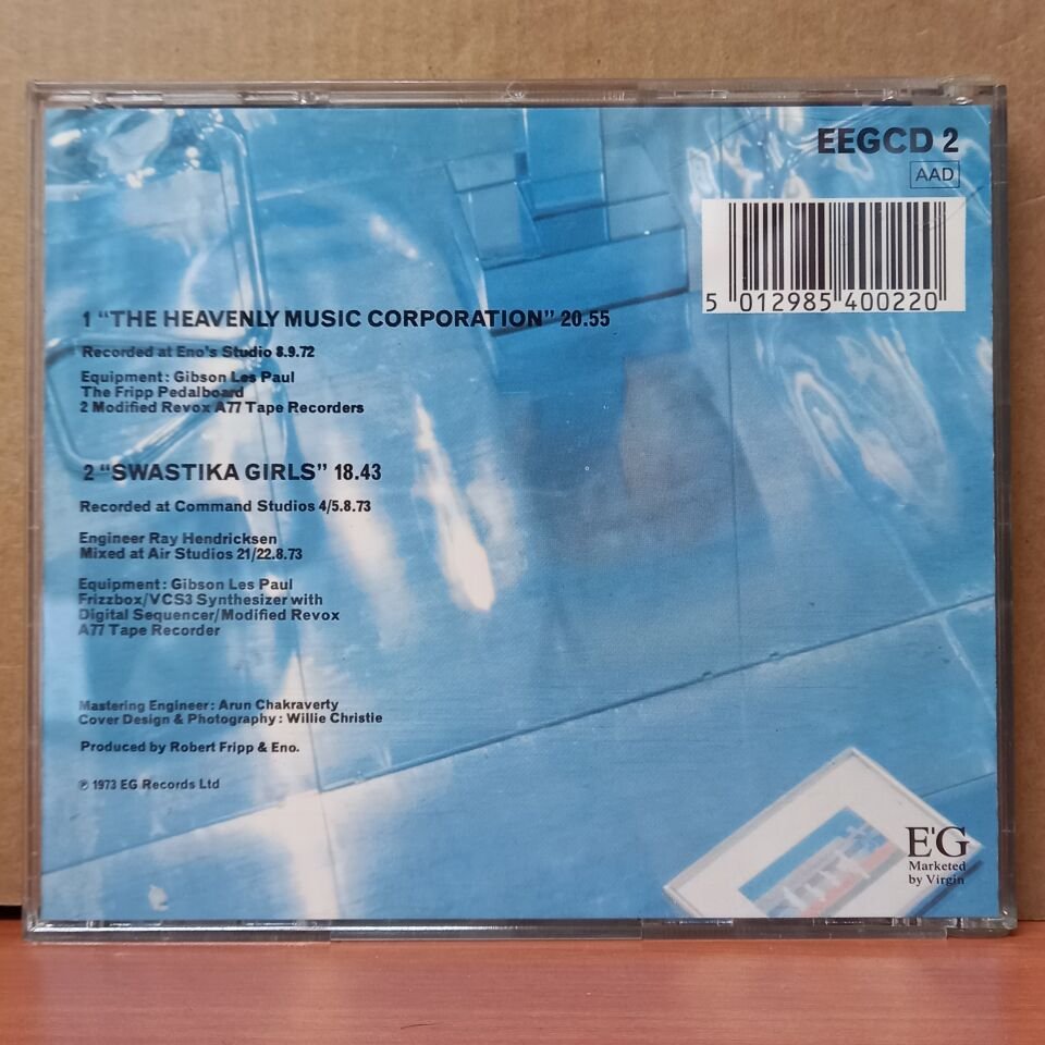 ROBERT FRIPP & BRIAN ENO – (NO PUSSYFOOTING) - CD 2.EL