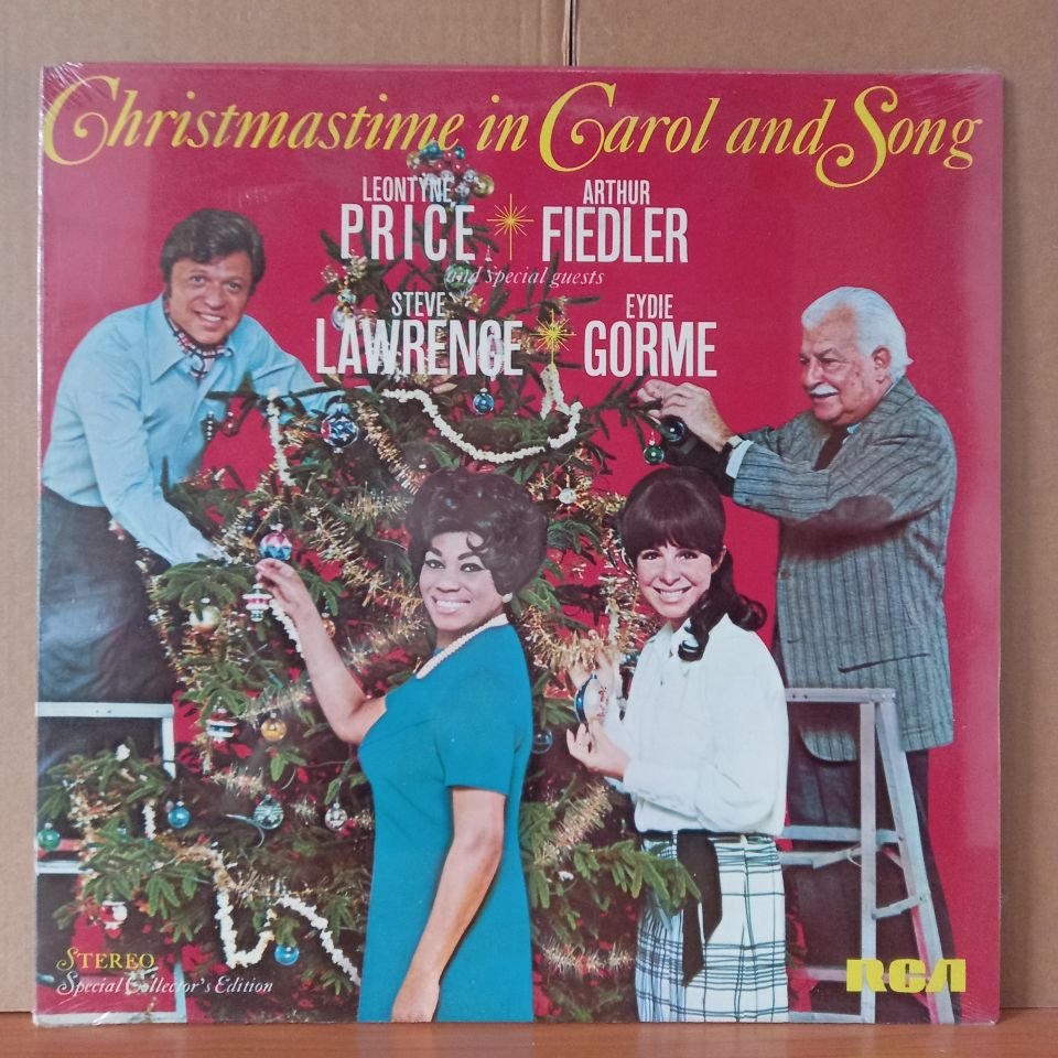 CHRISTMASTIME IN CAROL AND SONG / LEONTYNE PRICE AND ARTHUR FIEDLER AND SPECIAL GUESTS STEVE LAWRENCE EYDIE GORME (1969) - LP DÖNEM BASKISI SIFIR PLAK
