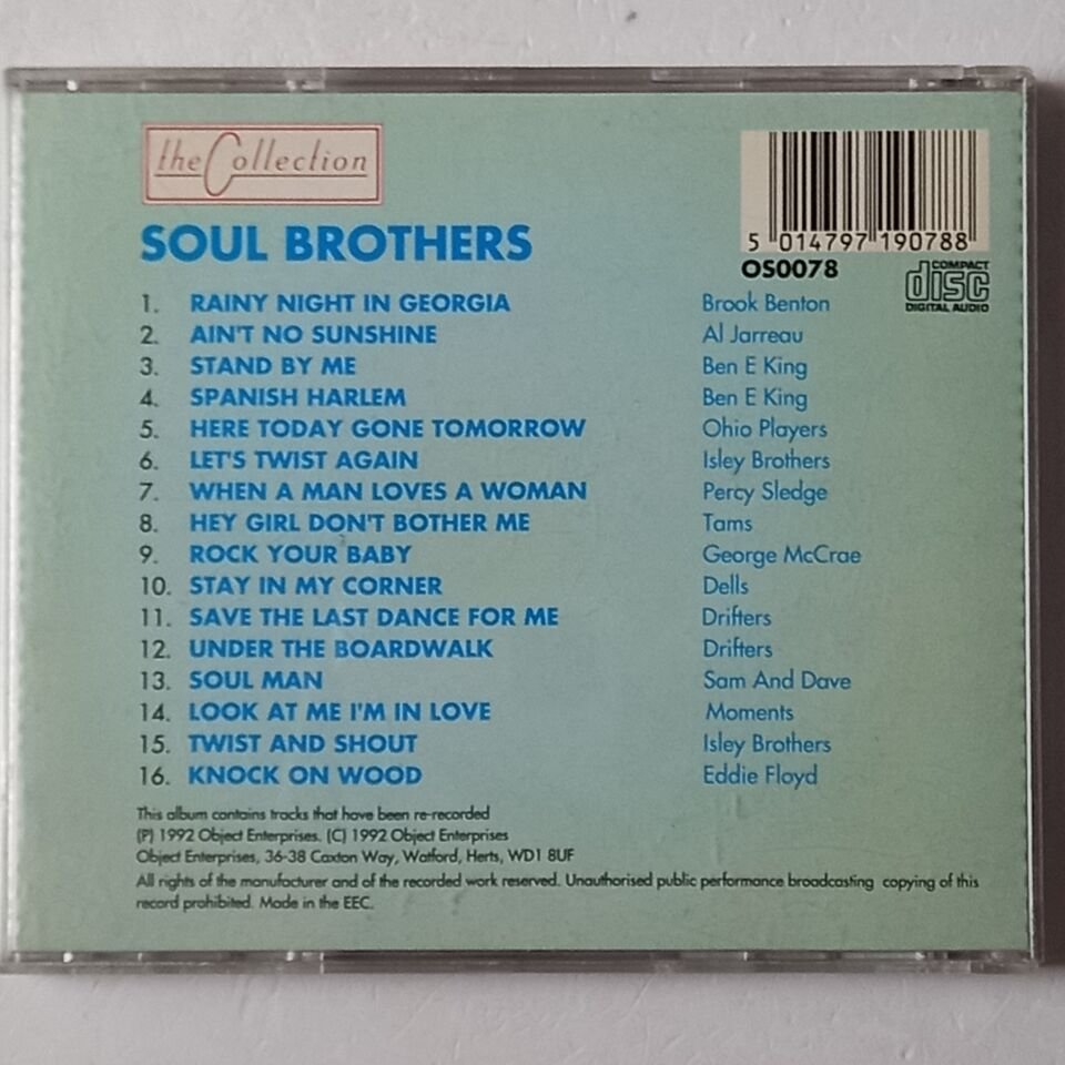 SOUL BROTHERS - BROOK BENTON, BEN E. KING, ISLEY BROTHERS (1992) - CD 2.EL