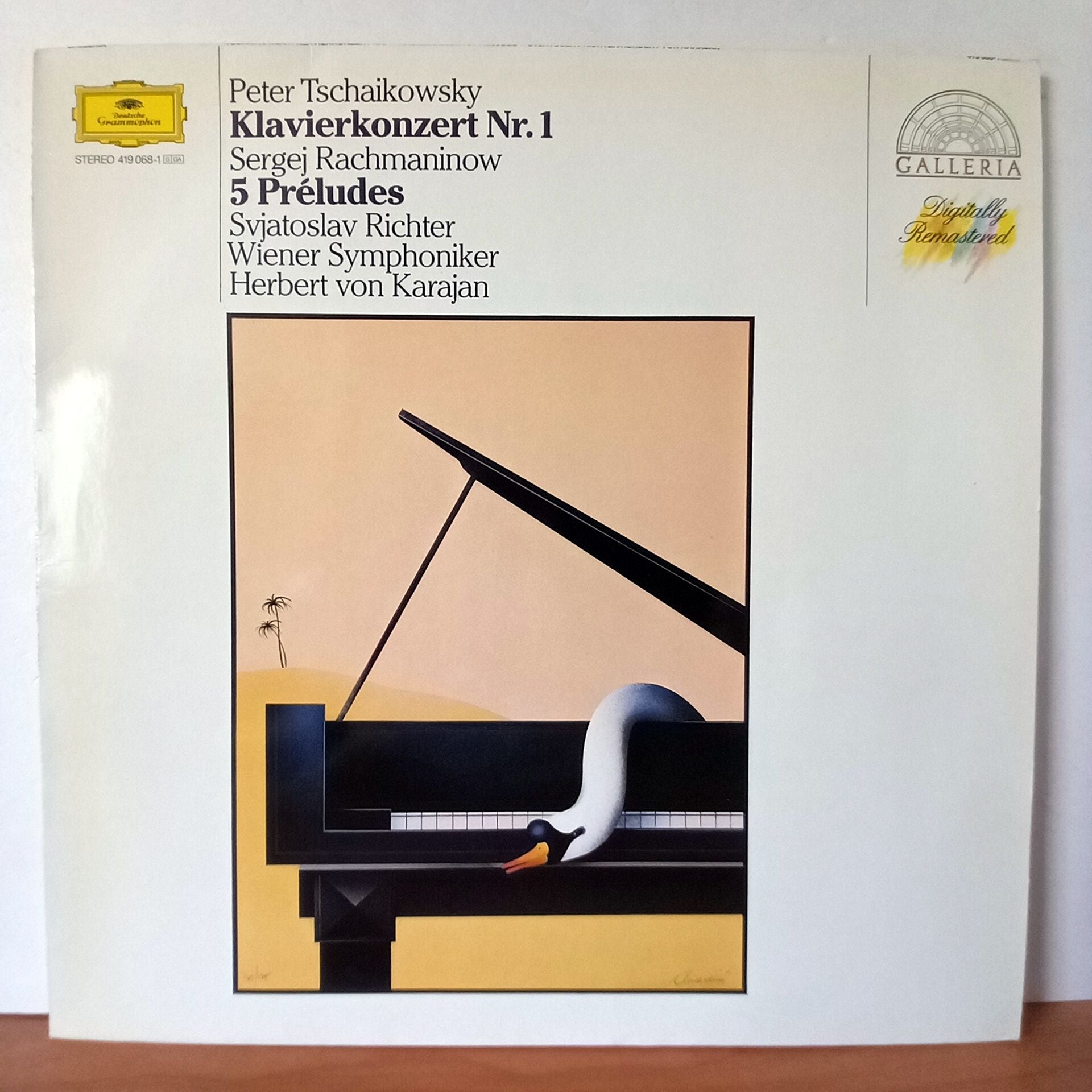 PETER TSCHAIKOWSKY: PIANO CONCERTO NO. 1 / SERGEJ RACHMANINOW: 5 PRELUDES / SVJATOSLAV RICHTER, WIENER SYMPHONIKER, HERBERT VON KARAJAN (1986) - LP 2.EL PLAK
