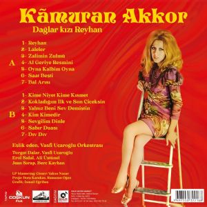 KAMURAN AKKOR - DAĞLAR KIZI REYHAN (1971) LP 2022 SIFIR PLAK