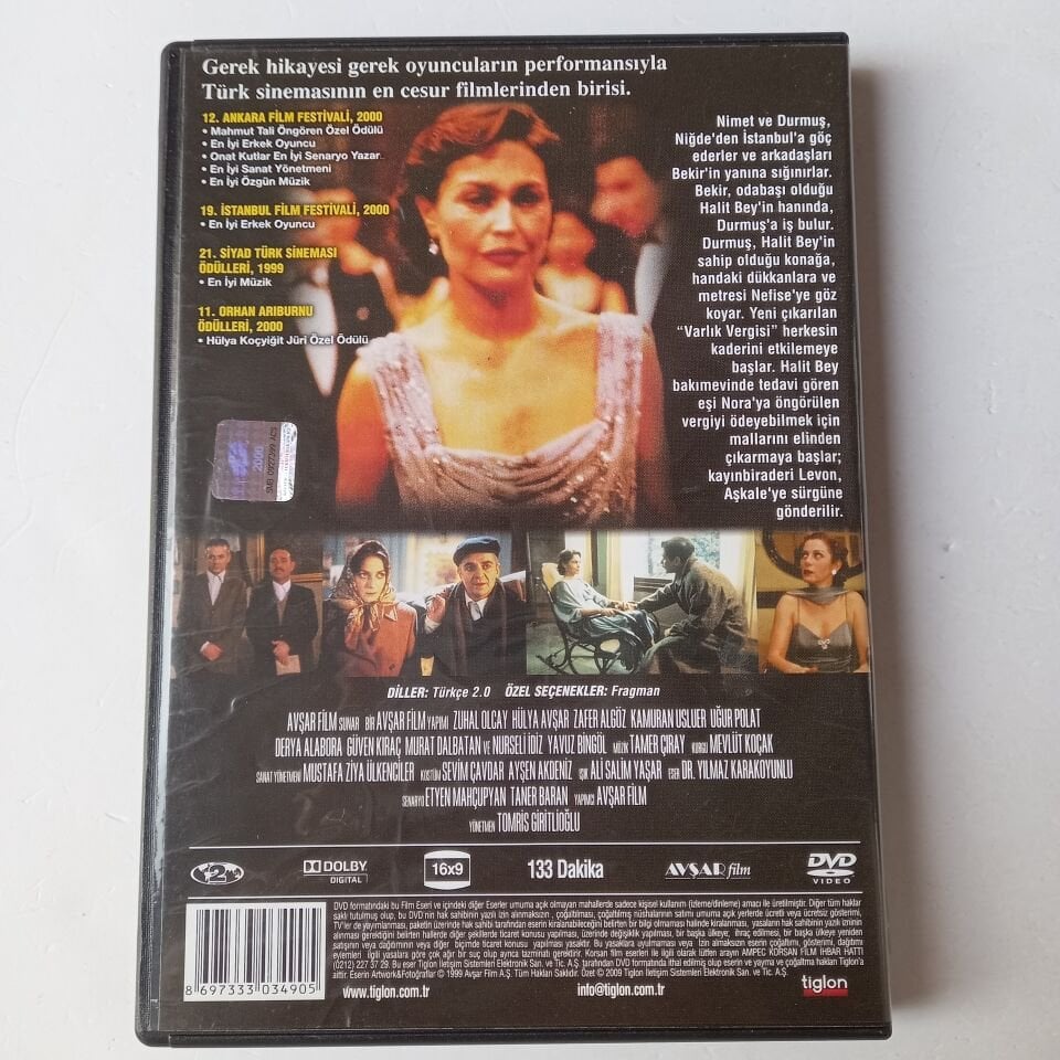 SALKIM HANIM'IN TANELERİ - ZUHAL OLCAY - HÜLYA AVŞAR - ZAFER ALGÖZ- DVD - 2.EL