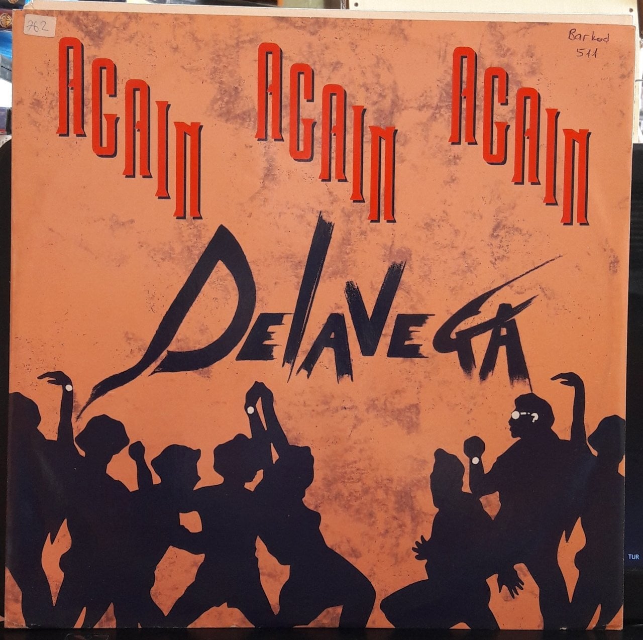 DELAVEGA - AGAIN AGAIN AGAIN (1993) - 12'' MAXI SINGLE VINYL PLAK 2.EL