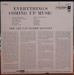 THE ART VAN DAMME QUINTET - EVERYTHING'S COMING UP MUSIC - PLAK 2.EL
