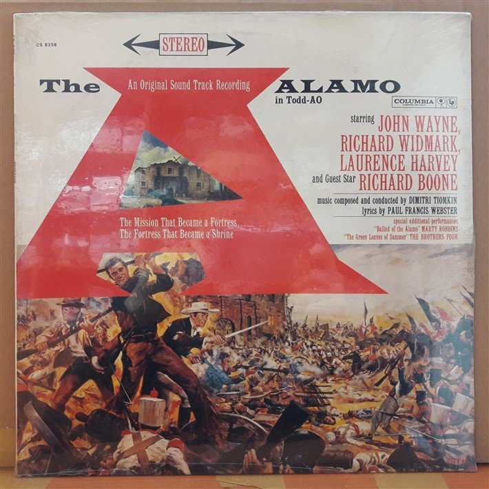 THE ALAMO - SOUNDTRACK - DÖNEM BASKISI SIFIR LP PLAK