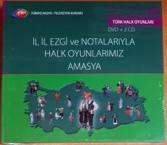 İL İL EZGİ VE NOTALARIYLA HALK OYUNLARIMIZ / AMASYA / TRT ARŞİV SERİSİ 208 - DVD+2CD SIFIR