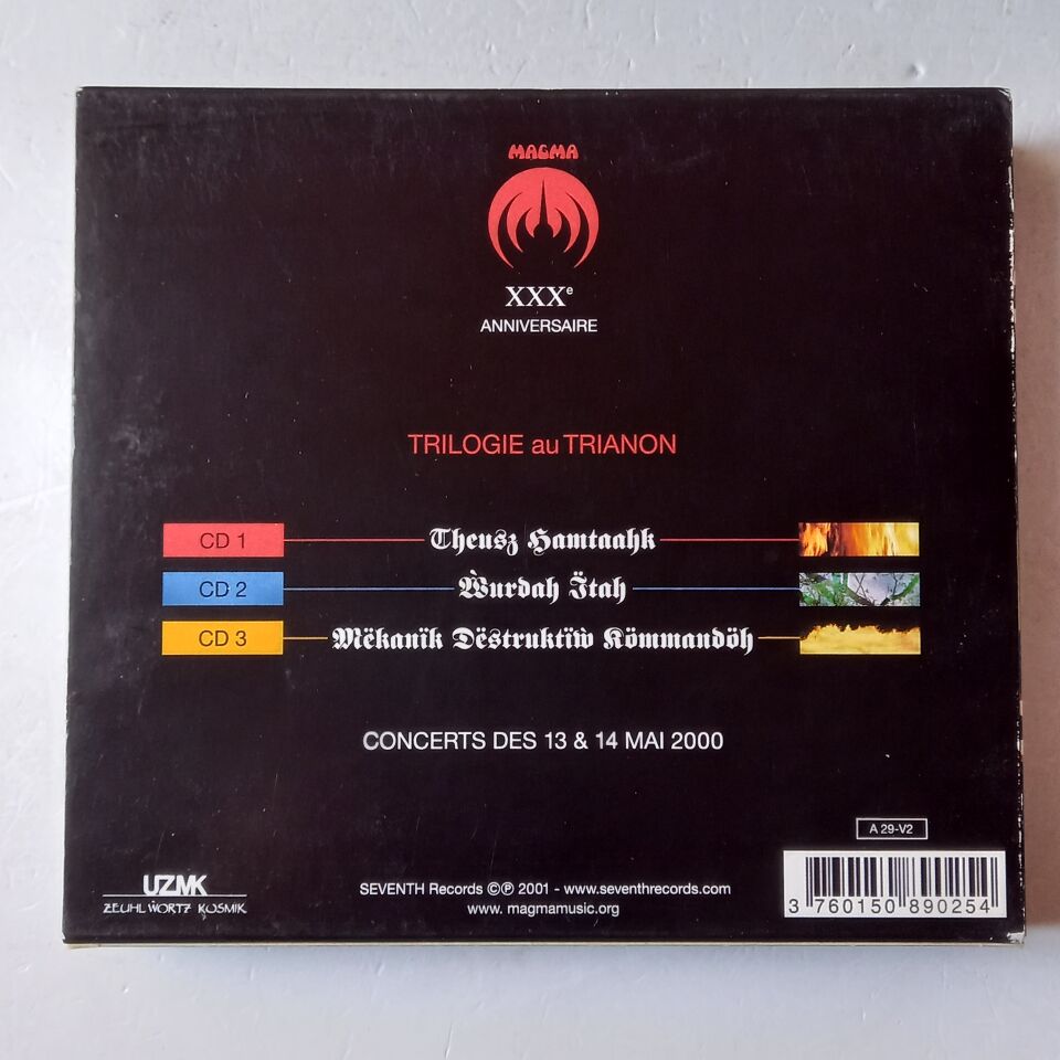 MAGMA – THEUSZ HAMTAAHK TRILOGIE (2001) - 3CD BOX SET 2014 REISSUE 2.EL