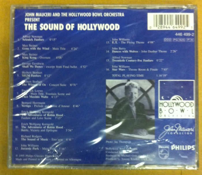 SOUND OF HOLLYWOOD JOHN MAUCERI CD SIFIR