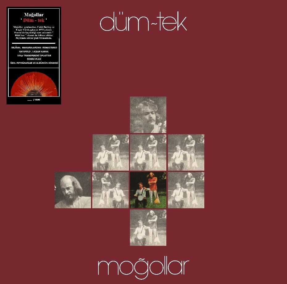 MOĞOLLAR - DÜM TEK (1975) - LP 2026 BASIM SINIRLI SAYIDA RENKLİ SIFIR PLAK