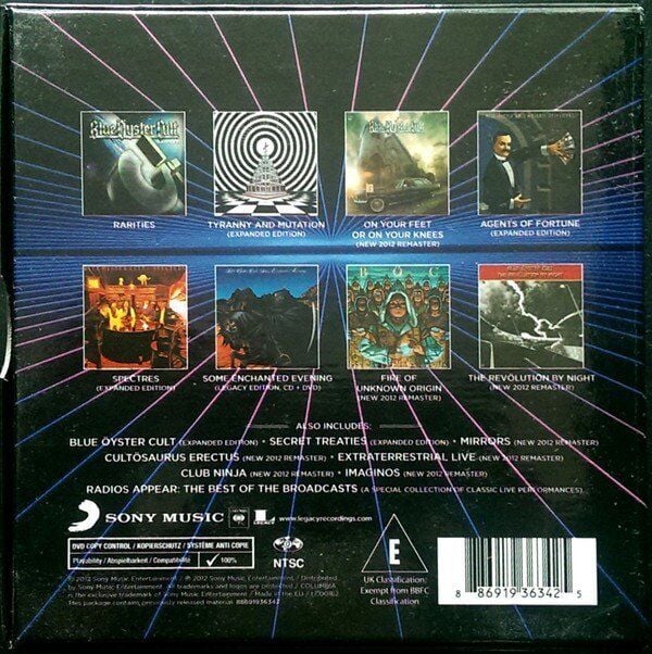 BLUE OYSTER CULT - COLUMBIA ALBUMS COLLECTION (2012) - 16CD + 1DVD BOX SET AMBALAJINDA SIFIR