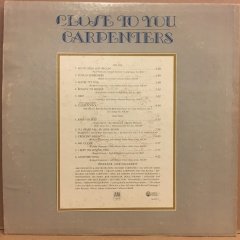 CARPENTERS - CLOSE TO YOU (1970) 2.EL PLAK
