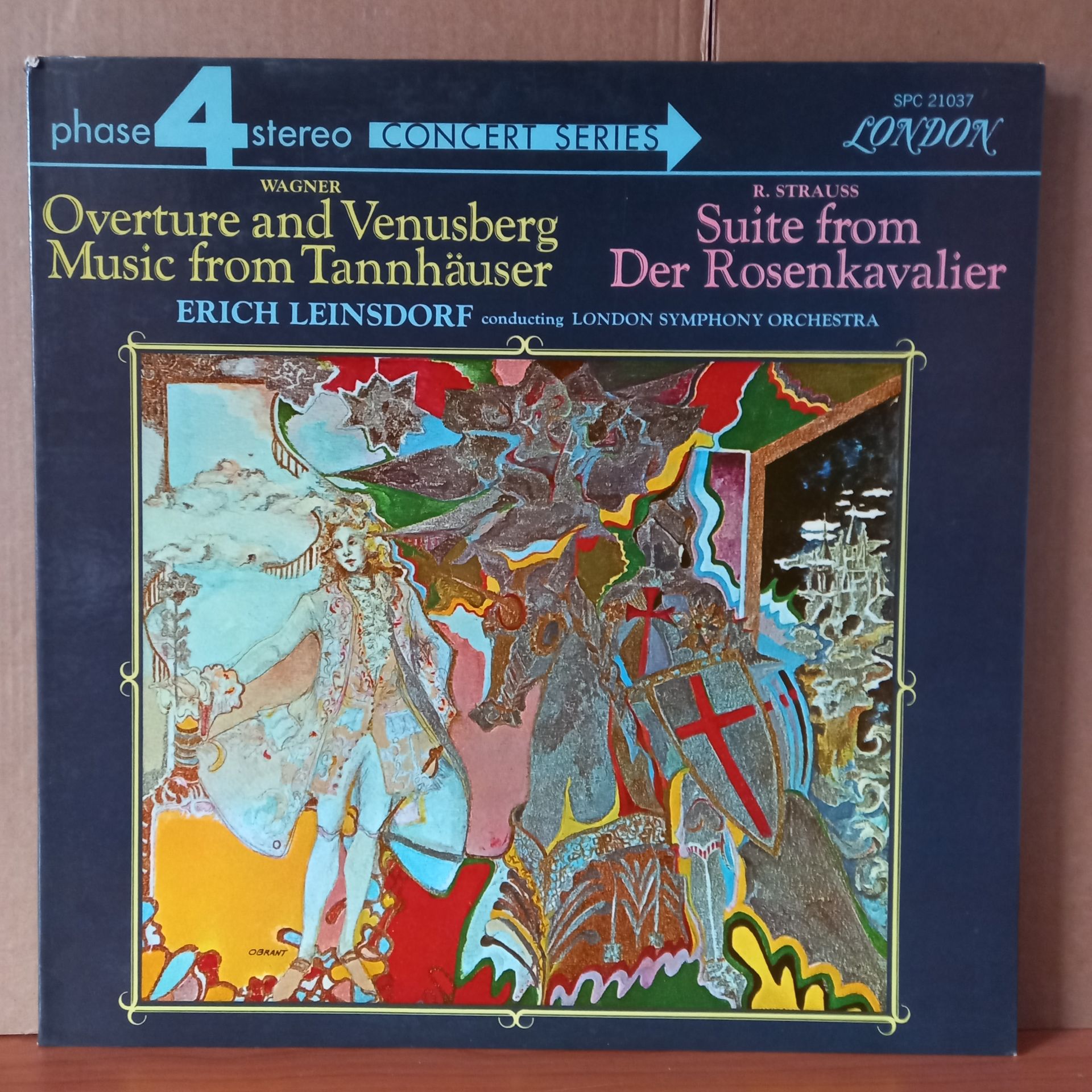 WAGNER: OVERTURE AND VENUSBERG MUSIC FROM TANNHAUSER, R. STRAUSS: SUITE FROM DER ROSENKAVALIER / ERICH LEINSDORF CONDUCTING LONDON SYMPHONY ORCHESTRA (1970) - LP 2.EL PLAK