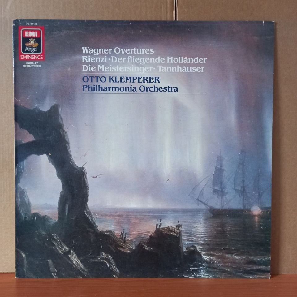 WAGNER: WAGNER OVERTURES (RIENZI • DER FLIEGENDE HOLLÄNDER • DIE MEISTERSINGER • TANNHAUSER) / OTTO KLEMPERER, PHILHARMONIA ORCHESTRA (1985) - LP 2.EL PLAK