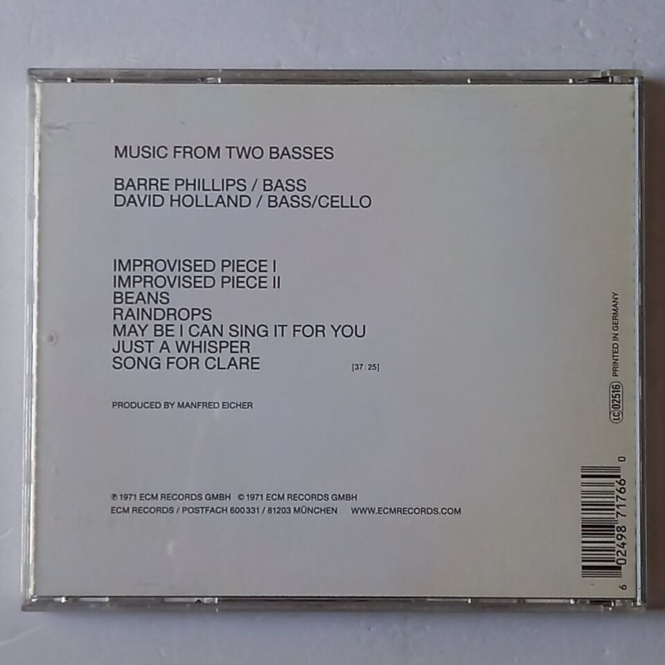 DAVID HOLLAND, BARRE PHILLIPS – MUSIC FROM TWO BASSES (1971) - CD 2.EL