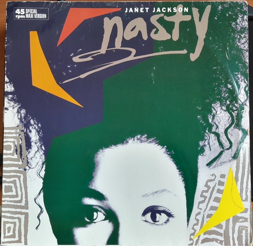 JANET JACKSON - NASTY (1986) 12'' MAXI SINGLE PLAK 2.EL