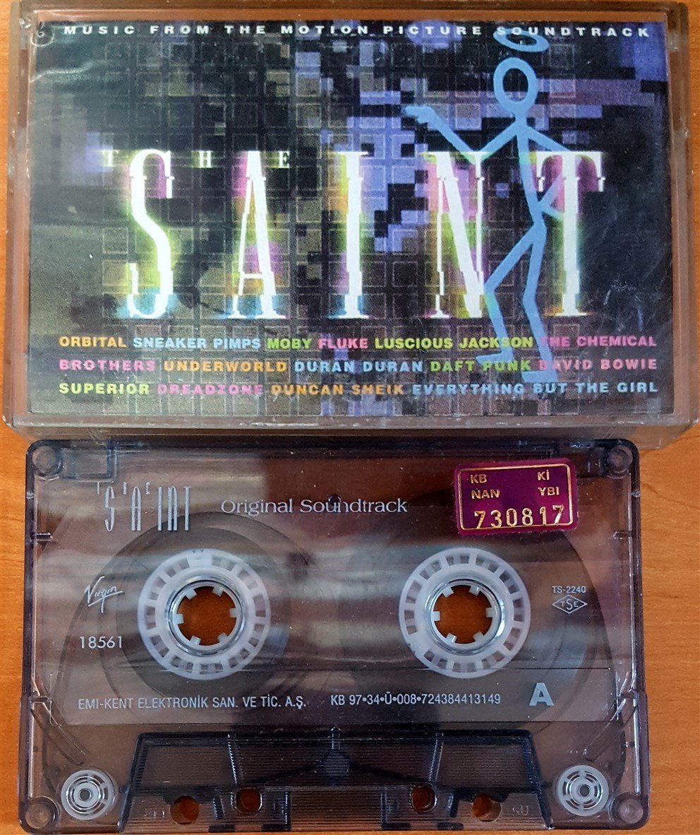 THE SAINT SOUNDTRACK / ORBITAL, SNEAKER PIMPS, FLUKE, UNDERWORLD, DURAN DURAN, DAFT PUNK, DAVID BOWIE (1997) EMI KASET 2.EL