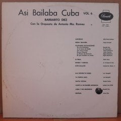 ASI BAILABA CUBA VOL. 6 ORQUESTA DE ANTONIO MA. ROMEU - 2.EL PLAK