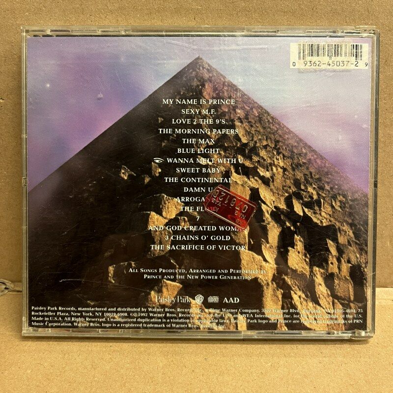 PRINCE AND THE NEW POWER GENERATION – LOVE SYMBOL (1992) - CD 2.EL