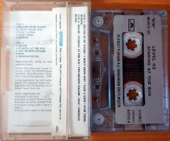 LEVEL 42 - STARING AT THE SUN (1988) PLAKSAN CASSETTE MADE IN TURKEY ''USED'' PAPER LABEL