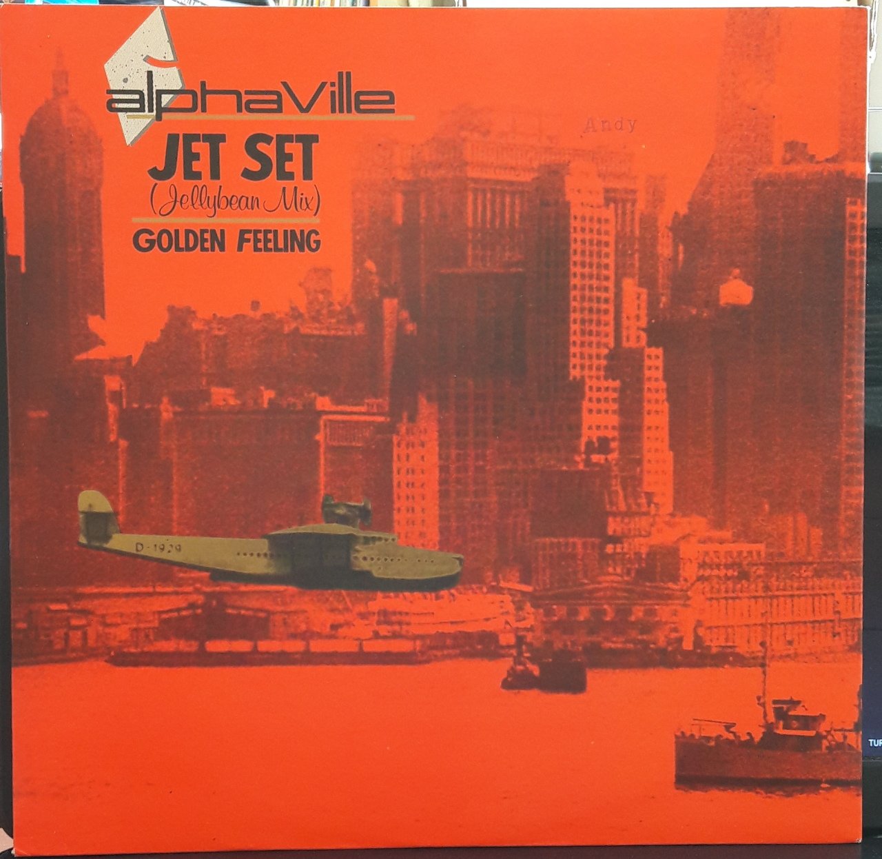 ALPHAVILLE - JET SET (1985) - 12'' MAXI SINGLE VINYL PLAK 2.EL