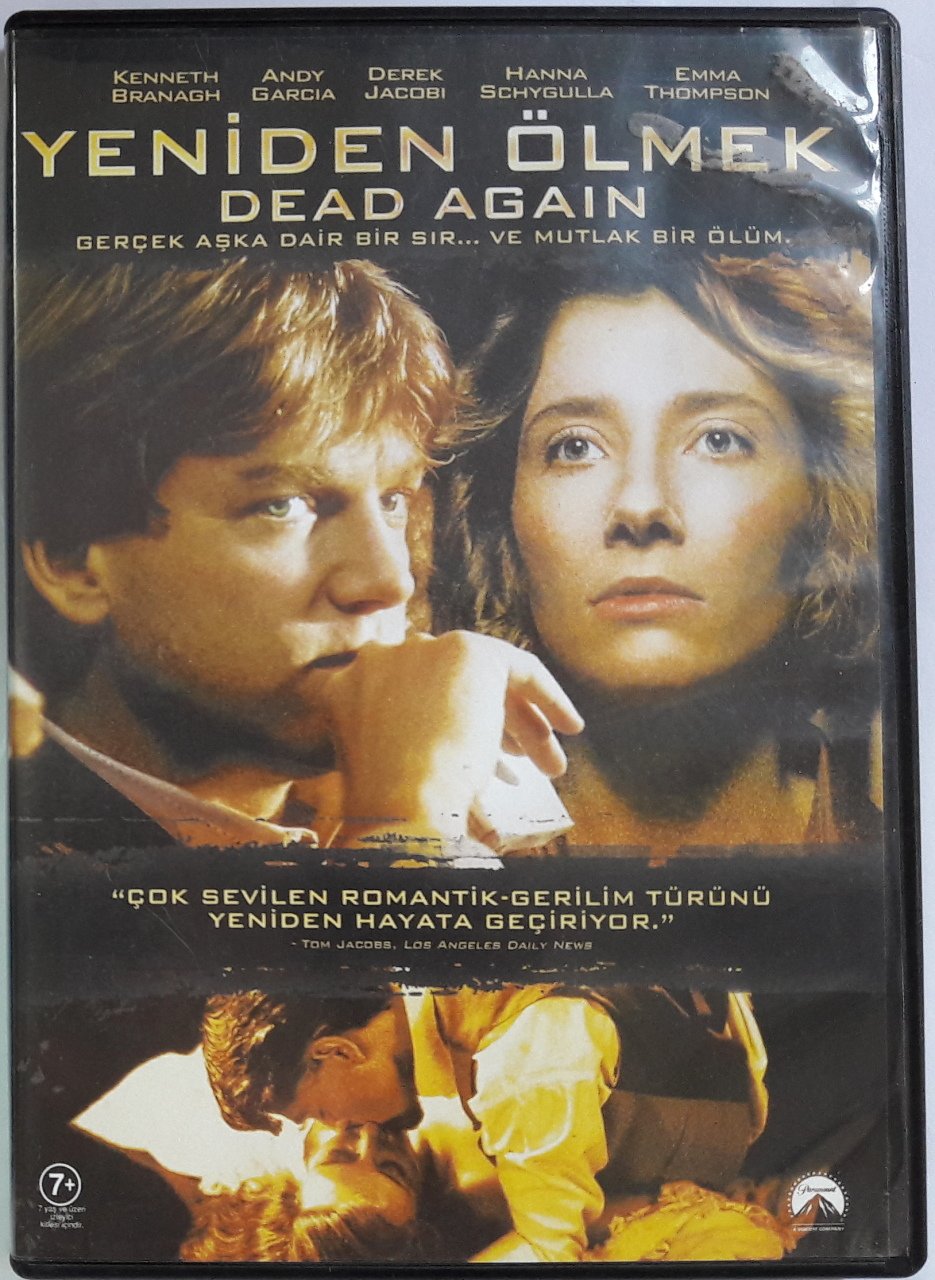 YENİDEN ÖLMEK - DEAD AGAIN - KENNETH BRANAGH - ANDY GARCIA - EMMA THOMPSON - DVD 2.EL