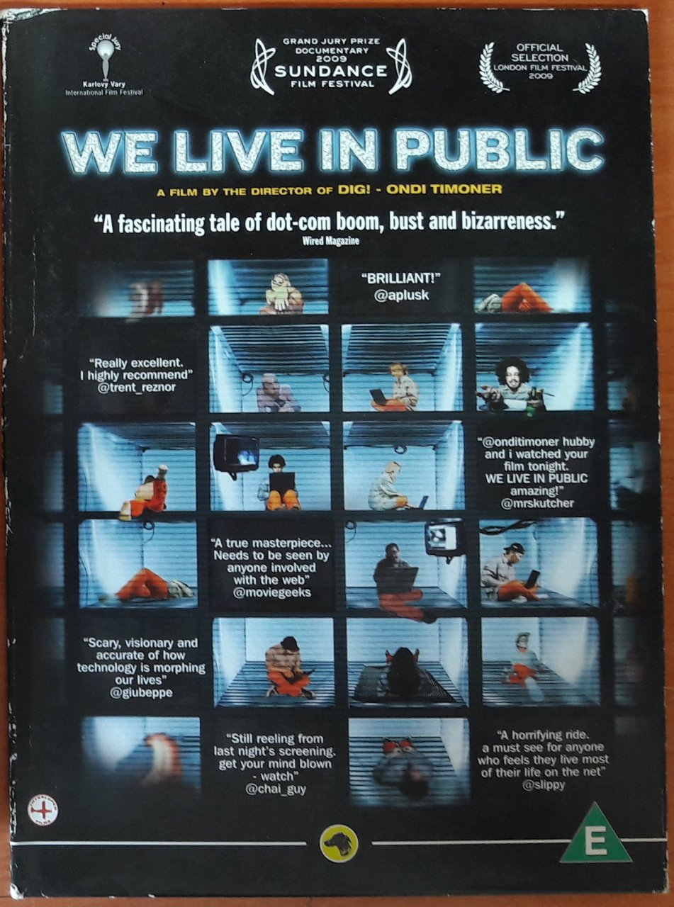 WE LIVE IN PUBLIC - ONDI TIMONER - CARDSLEEVE DVD 2.EL TR ALTYAZI YOKTUR