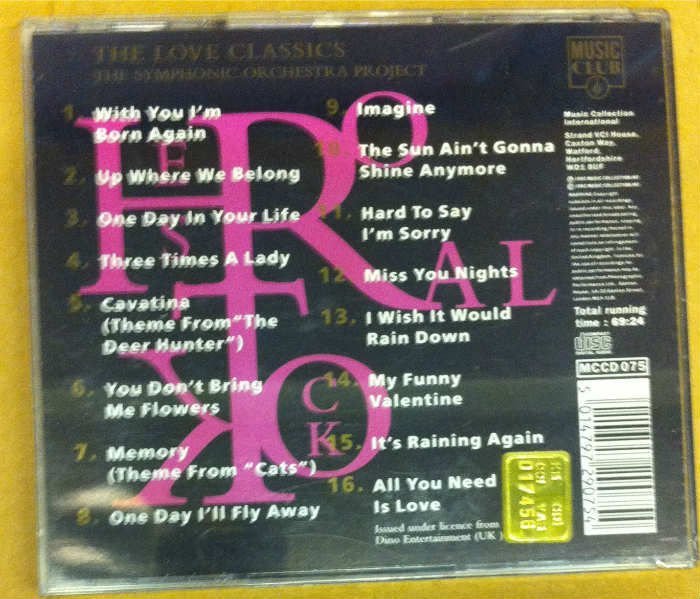 ORCHESTRAL ROCK VOL3 KARIŞIK CD SIFIR