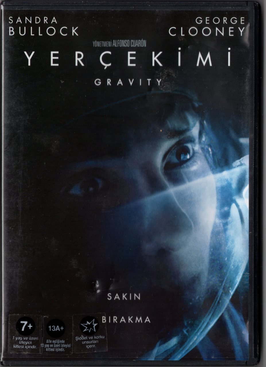 GRAVITY - YERÇEKİMİ - SANDRA BULLOCK - GEORGE CLOONEY - ALFONSO CUARÓN - DVD 2.EL