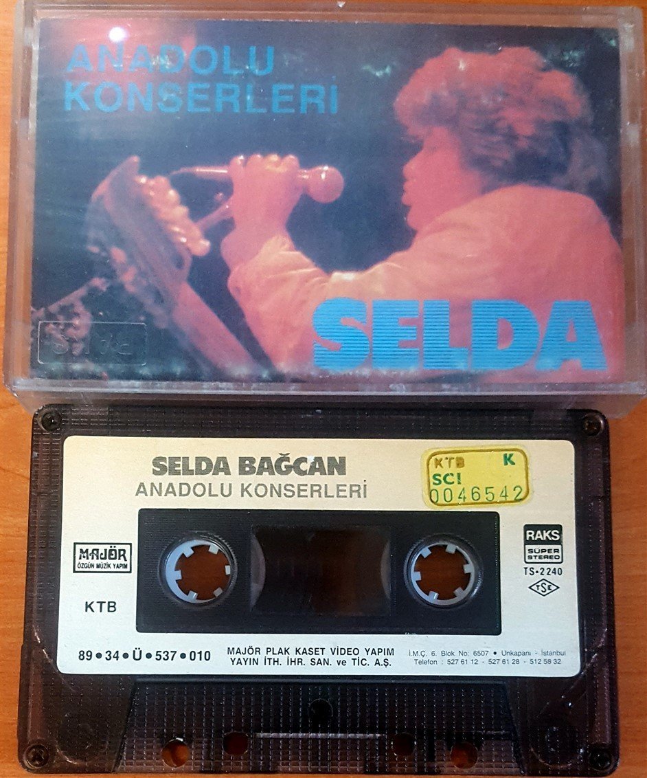 SELDA BAĞCAN - SEÇMELER 1 / ANADOLU KONSERLERİ KASET 2.EL