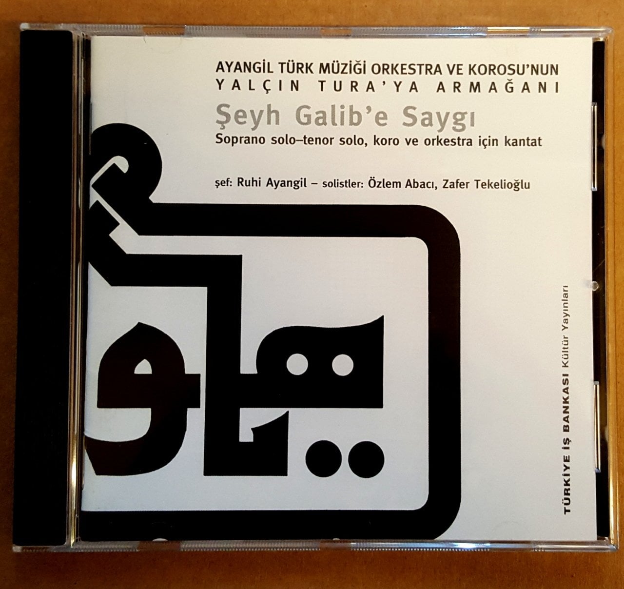 ŞEYH GALİB'E SAYGI - YALÇIN TURA / RUHİ AYANGİL (1999) - CD 2.EL