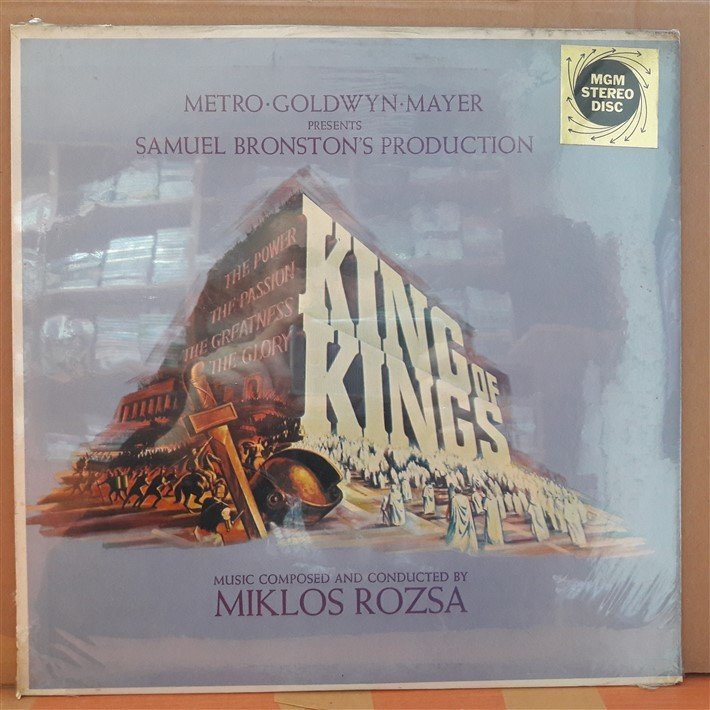 KING OF KINGS - SOUNDTRACK - MIKLOS ROZSA - DÖNEM BASKISI SIFIR LP PLAK