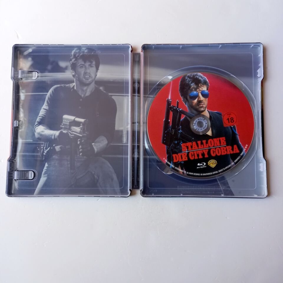 COBRA - SYLVESTER STALLONE, BRIGITTE NIELSEN - YÖN.: GEORGE P. COSMATOS - BLU-RAY  STEELBOOK METAL KUTU 2.EL TÜRKÇE ALTYAZI YOKTUR