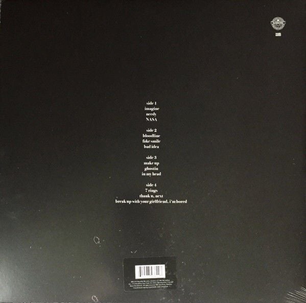 ARIANA GRANDE - THANK YOU NEXT (2019) - 2LP SIFIR PLAK