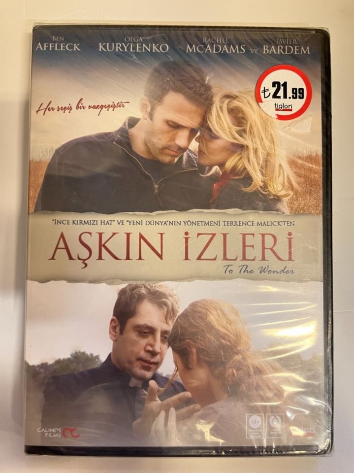 TO THE WONDER - AŞKIN İZLERİ - BEN AFFLECK, JAVIER BARDEM, OLGA KURYLENKO, TERRENCE MALICK - DVD AMBALAJINDA SIFIR