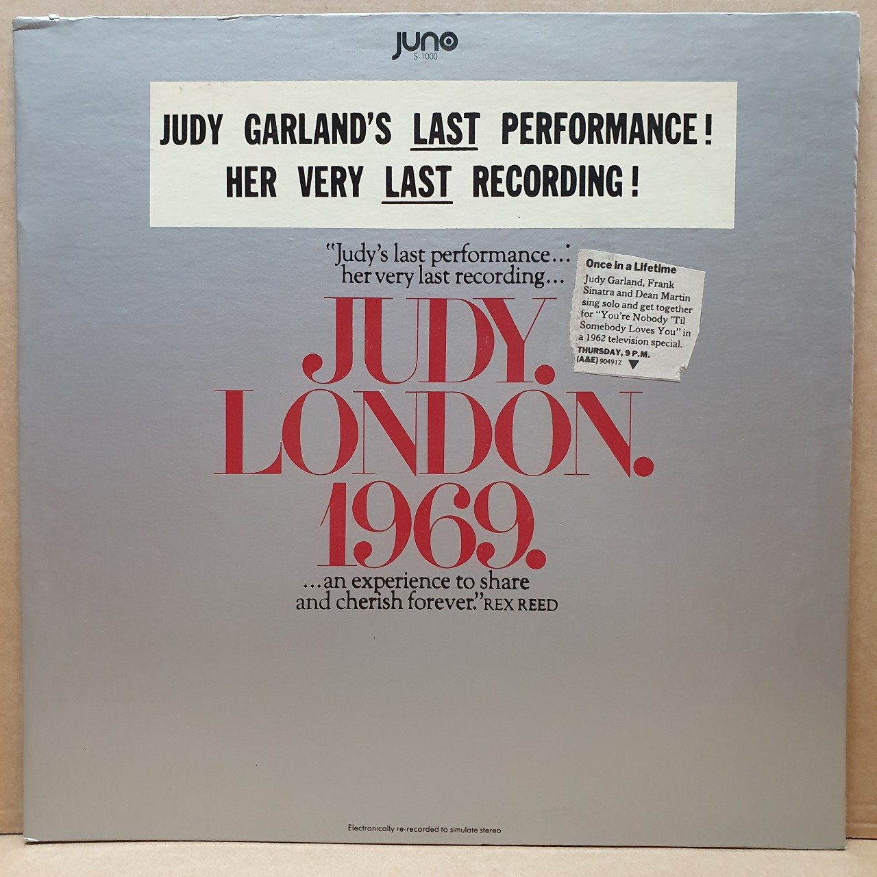 JUDY GARLAND - JUDY LONDON 1969 - LP 2.EL PLAK