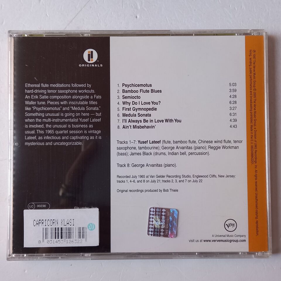 YUSEF LATEEF – PSYCHICEMOTUS (1966) - CD 2005 REMASTERED REISSUE 2.EL