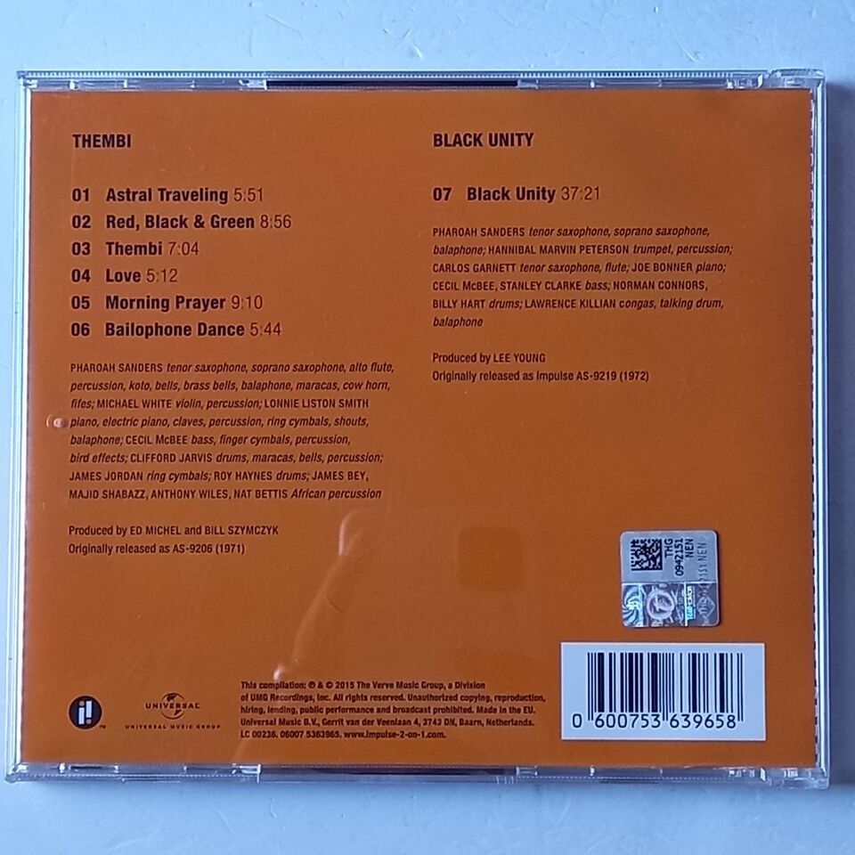 PHAROAH SANDERS – THEMBI / BLACK UNITY (2015) - CD REMASTERED 2.EL