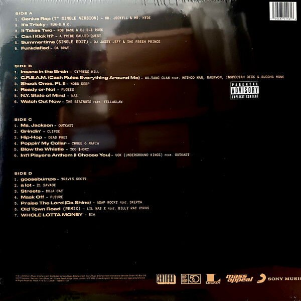 RAISED BY RAP: 50 YEARS OF HIP HOP - FUTURE, TRAVIS SCOTT, NAS, RUN DMC, WU-TANG, DOJA CAT, LIL NAS X, 21 SAVAGE,.. (2023) - 2xLP SIFIR PLAK